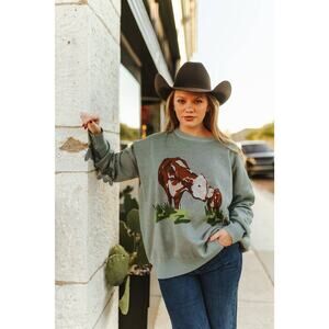 CATTLE CREEK Sweatshirt in S/M New, 2 fly co